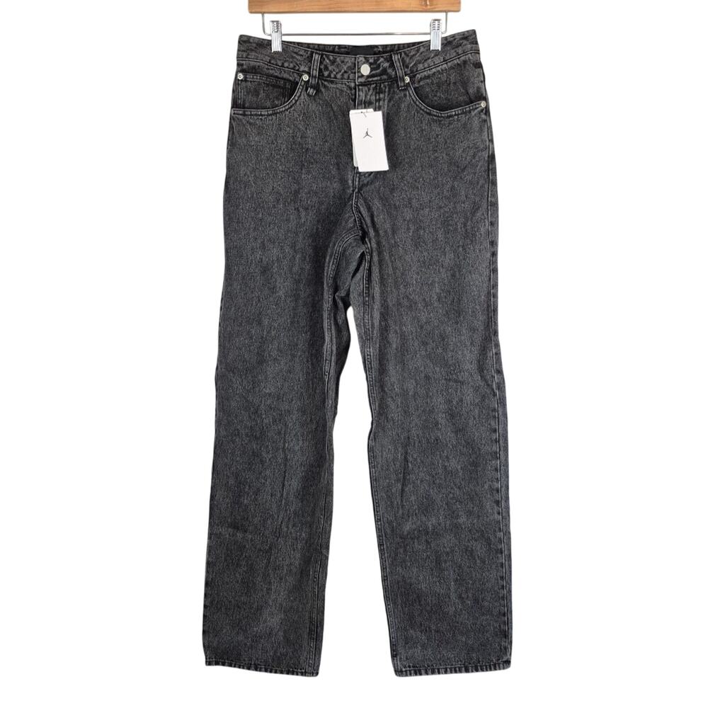 Nike Air Jordan Jeans Mens 30 Denim Pants Black Jumpman HF9291-010 Button Fly
